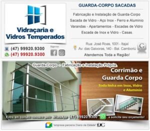 Modelos guarda-corpo de sacada para varanda apartamentos balneário camboriú bc itapema poto belo bombinhas tijucas meia praia sc